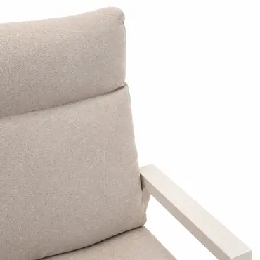 Loungeset Ohio crème met Prato loungetafel hendel, Lesli Living, Tuincentrumoutlet.com