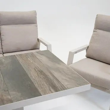 Loungeset Ohio crème met Prato loungetafel - afbeelding 3