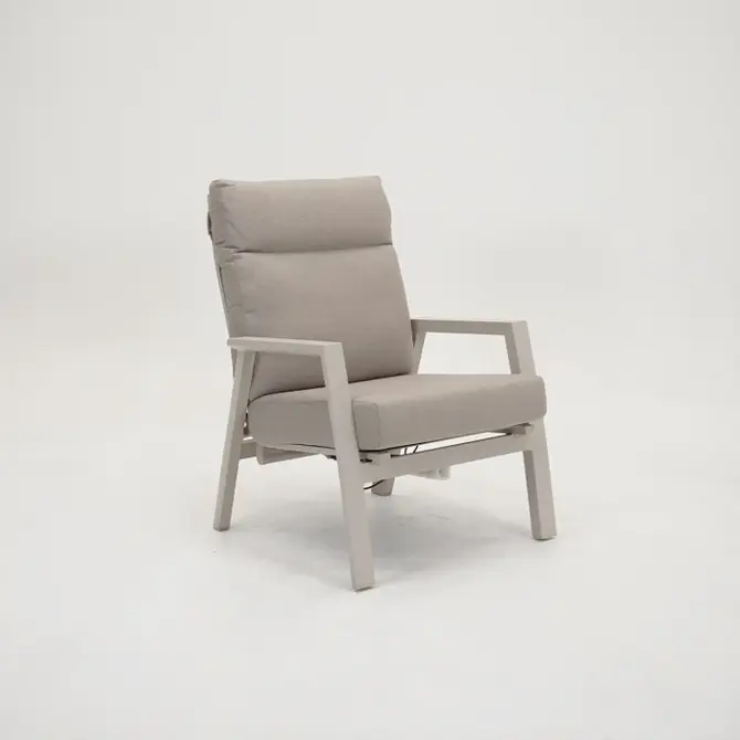 Loungestoel ohio crème, Lesli Living, tuincentrumoutletl.com