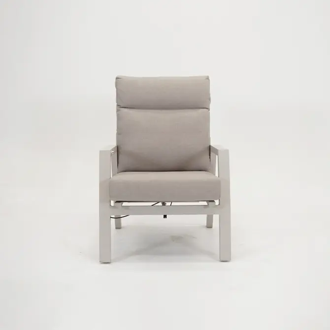 Loungestoel ohio crème voor, Lesli Living, tuincentrumoutletl.com