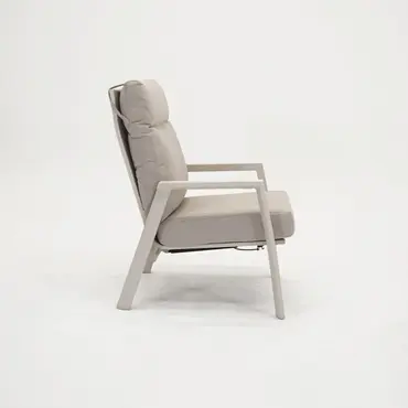 Loungestoel ohio crème zij, Lesli Living, tuincentrumoutletl.com