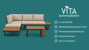Loungeset Olympia Taupe Set 3 4 Personen Lounge Bank Stoel Tafel Buiten Tuin SenS-line - afbeelding 6