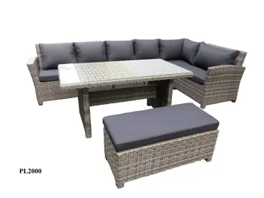 Loungeset Parma cornerset half dining, SenS-line, tuinmeubels