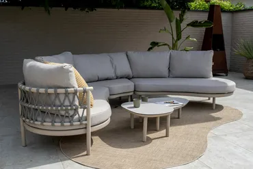 Loungeset Piacenza Latte Set 2 delig 2 zits Chaise Lounge Kussens 4SO Bank Buiten 4 Seasons Outdoor - afbeelding 3