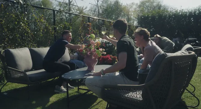 Loungeset Portofino 4dlg olijf groen sfeer, Vita, tuincentrumoutlet