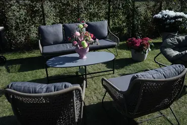 Loungeset Portofino 4dlg olijf groen sfeer, Vita, tuincentrumoutlet