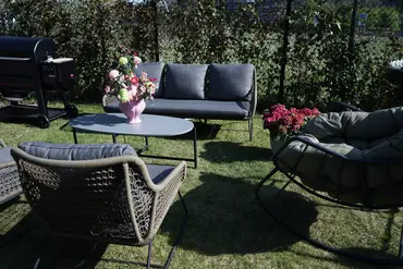 Loungeset Portofino 4dlg olijf groen sfeer, Vita, tuincentrumoutlet