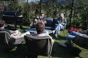 Loungeset Portofino 4dlg olijf groen sfeer, Vita, tuincentrumoutlet
