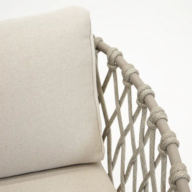 Loungeset Tanami 4 delig, vita, tuincentrumoutlet