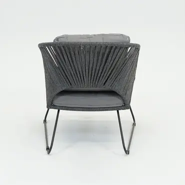 Loungestoel Izumi grijs achter, Lesli Living, tuincentrumoutlet.com