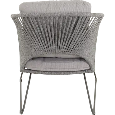 Loungestoel Izumi grijs achter, Lesli Living, tuincentrumoutlet.com