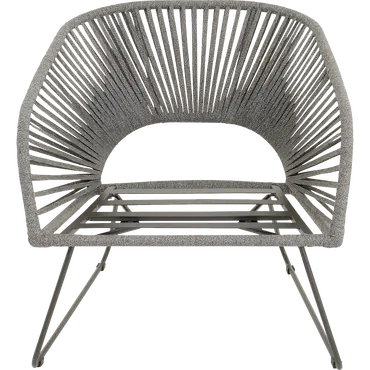 Loungestoel Izumi grijs voor zonder kussen, Lesli Living, tuincentrumoutlet.com