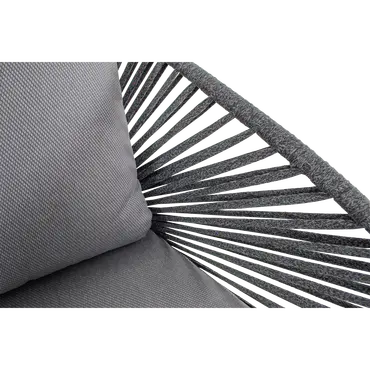 Loungestoel Izumi grijs detailfoto, Lesli Living, tuincentrumoutlet.com