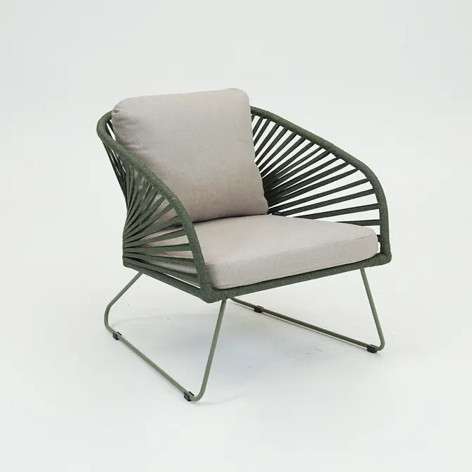 Loungestoel izumi groen, Lesli Living, tuincentrumoutlet.com