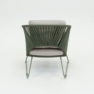 Loungestoel izumi groen achter, Lesli Living, tuincentrumoutlet.com