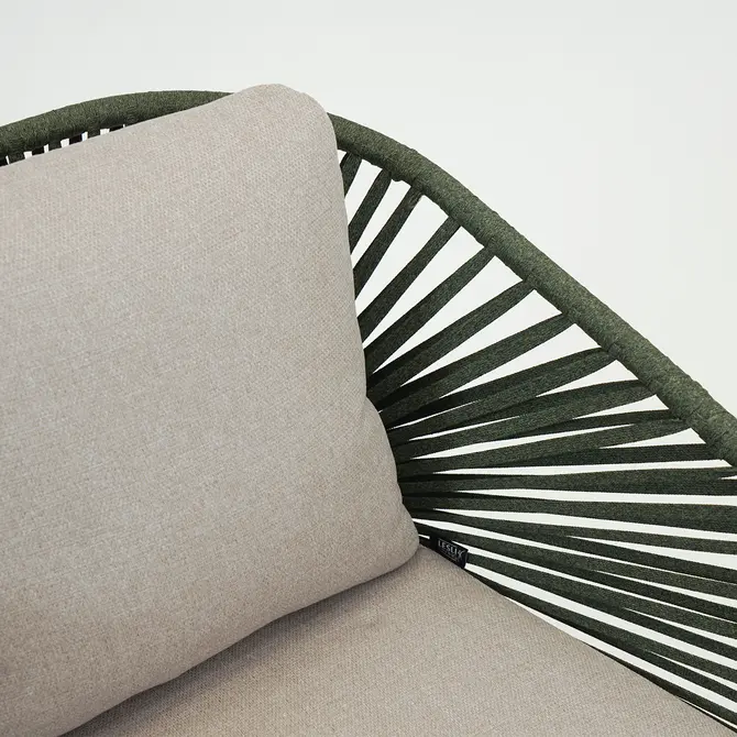 Loungestoel izumi groen voor zonder kussen, Lesli Living, tuincentrumoutlet.com
