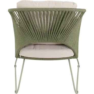 Loungestoel izumi groen achter, Lesli Living, tuincentrumoutlet.com