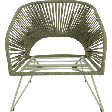 Loungestoel izumi groen voor zonder kussen, Lesli Living, tuincentrumoutlet.com