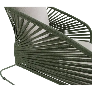 Loungestoel izumi groen detailfoto, Lesli Living, tuincentrumoutlet.com