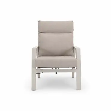 Loungestoel ohio crème zij, Lesli Living, tuincentrumoutletl.com