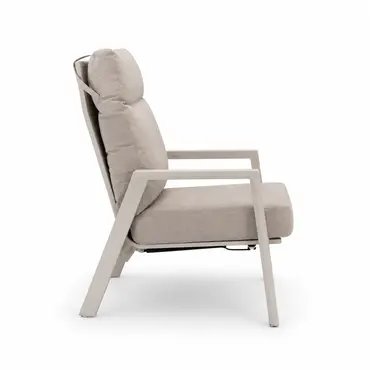 Loungestoel ohio crème achter, Lesli Living, tuincentrumoutletl.com