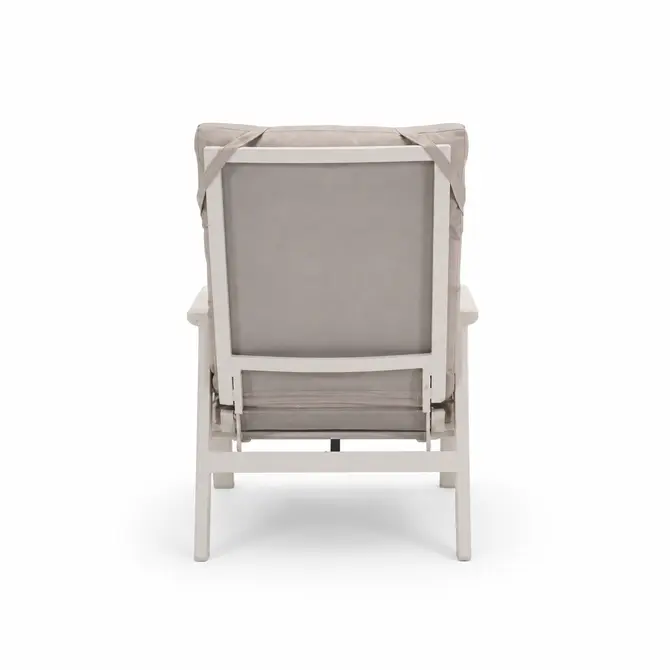 Loungestoel ohio crème achterkant, Lesli Living, tuincentrumoutletl.com