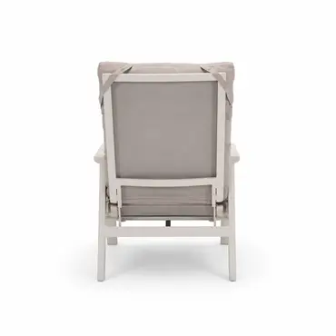 Loungestoel ohio crème achterkant, Lesli Living, tuincentrumoutletl.com