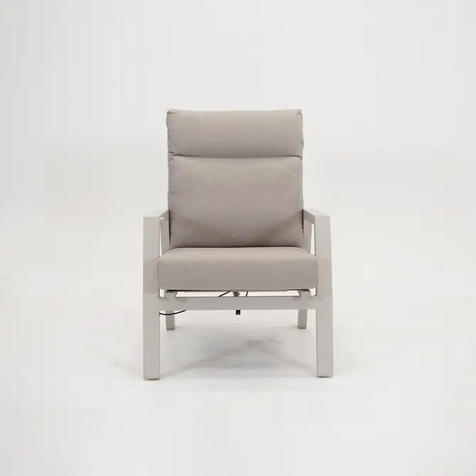 Loungestoel ohio crème zij, Lesli Living, tuincentrumoutletl.com