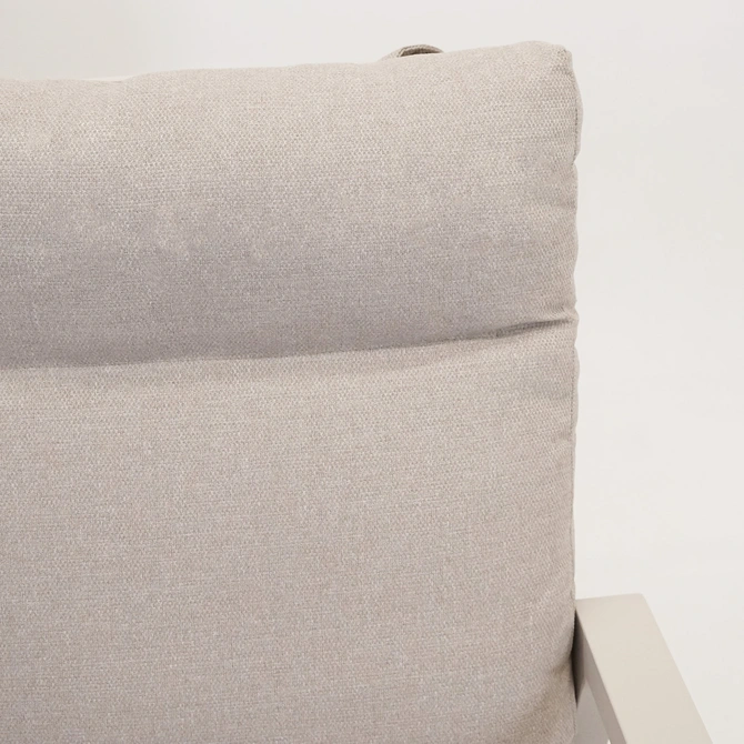 Loungestoel ohio crème detail, Lesli Living, tuincentrumoutletl.com