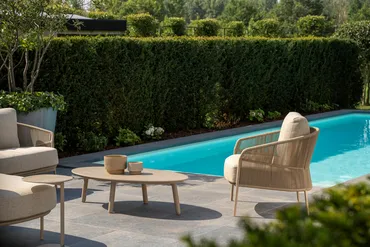 Loungetafel Salute 120 65 30 Latte 4SO Keramiek Tafel Buiten Tuintafel 4 Seasons Outdoor - afbeelding 3