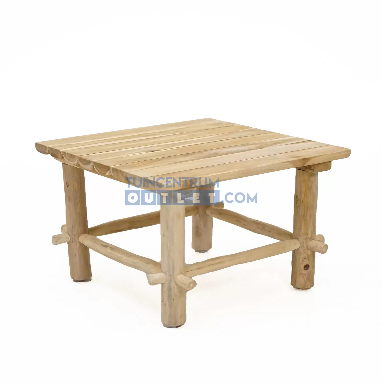 Begeleiden draai Berri Loungetafel teak - 60x60 cm - Tuincentrum Outlet