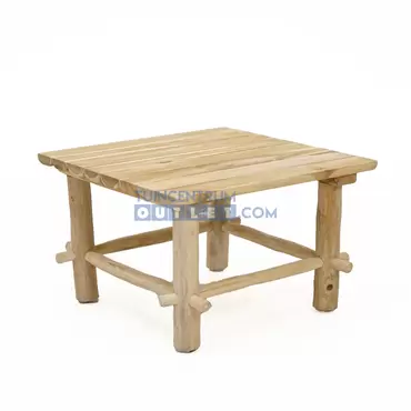 Loungetafel teak - 60x60 cm, tuincentrumoutlet.com, foto 1