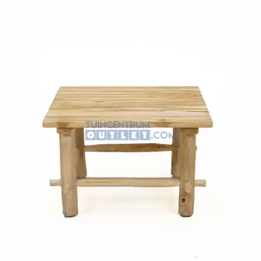 Loungetafel teak - 60x60 cm, tuincentrumoutlet.com, foto 2