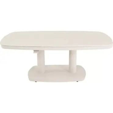 Loungetafel verstelbaar Geneva crema deens ovaal zij, Lesli Living, tuincentrumoutlet.com
