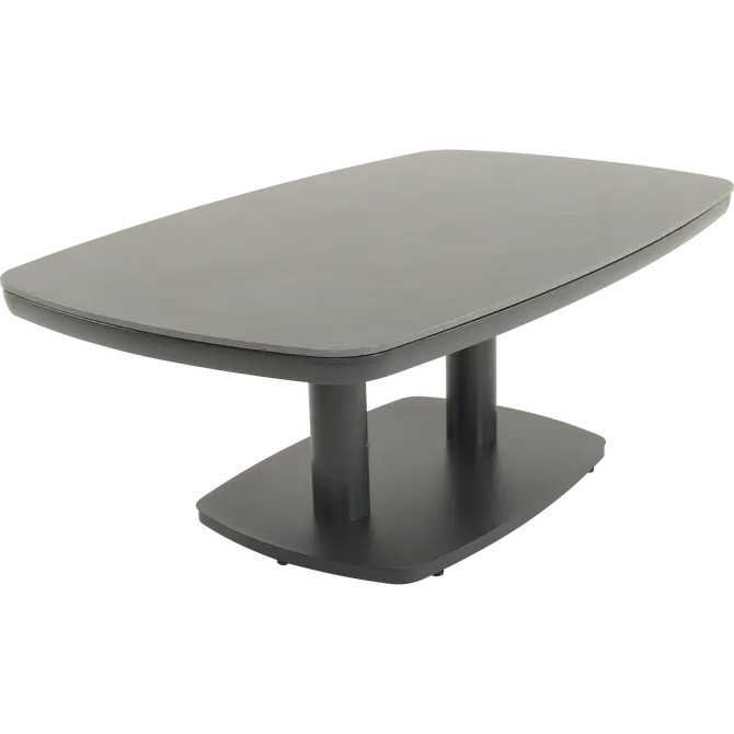 Loungetafel verstelbaar Geneva Deens ovaal 135x83cm schuin, Lesli Living, tuincentrumoutlet.com