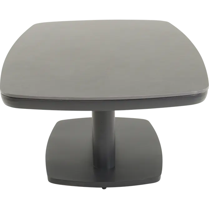 Loungetafel verstelbaar Geneva Deens ovaal 135x83cm zijkant, Lesli Living, tuincentrumoutlet.com