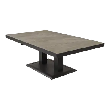 Loungetafel verstelbaar Murcia Negro 140x85cm, Lesli Living, tuincentrumoutlet.com