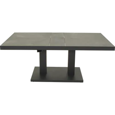 Loungetafel verstelbaar Murcia Negro 140x85cm zij, Lesli Living, tuincentrumoutlet.com