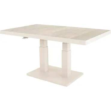 Loungetafel verstelbaar Prato Crema, 140x85cm, Lesli Living, tuincentrumoutlet.com