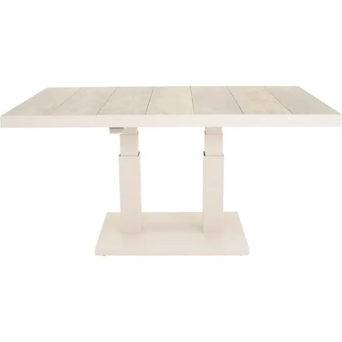 Loungetafel verstelbaar Prato Crema, 140x85cm verstelbaar zij, Lesli Living, tuincentrumoutlet.com