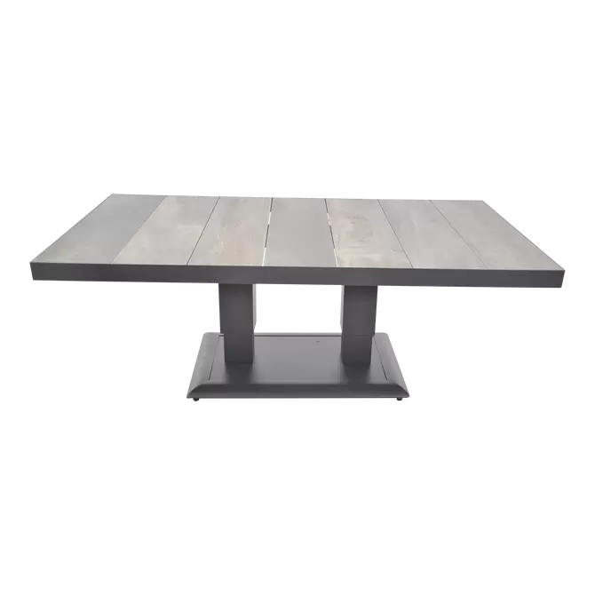 Loungetafel verstelbaar Prato Negro 140x85cm, Lesli Living, Tuincentrumoutetl.com