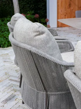 Low Dining Tuinstoel Florence Terre 4SO Kussens Laag Stoel Buiten 4 Seasons Outdoor - afbeelding 6