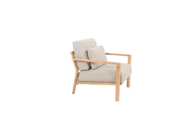 Lucas loungestoelen met Yoga bijzettafel Ø 45 cm stoel rechts, 4 Seasons Outdoor, Tuincentrum Outlet