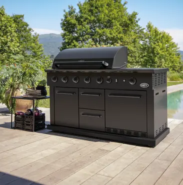 Boretti Luciano Nero Outdoor Kitchen sfeerbeeld, Boretti, Tuincentum Outlet