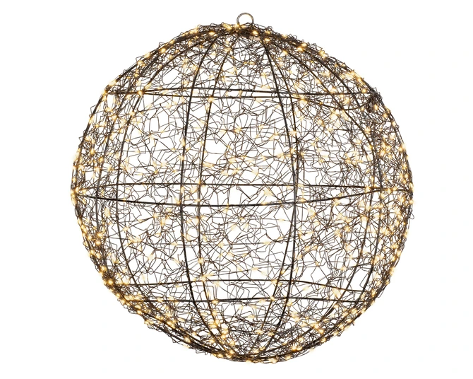 Lumineo LED Ball Frame Rond Zwart 28 cm, Lumineo, tuincentrumoutlet.com