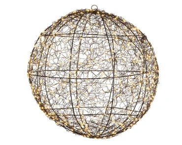 Lumineo LED Ball Frame Rond Zwart 28 cm, Lumineo, tuincentrumoutlet.com