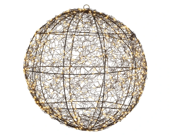 Lumineo LED Ball Frame Zwart 38 cm, Lumineo, tuincentrumoutlet.com