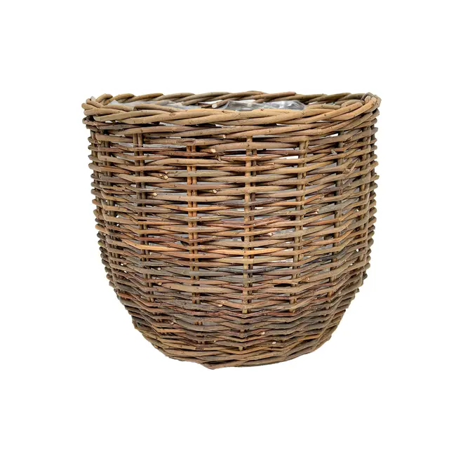 Mand apron d28h27cm bruin - afbeelding 1