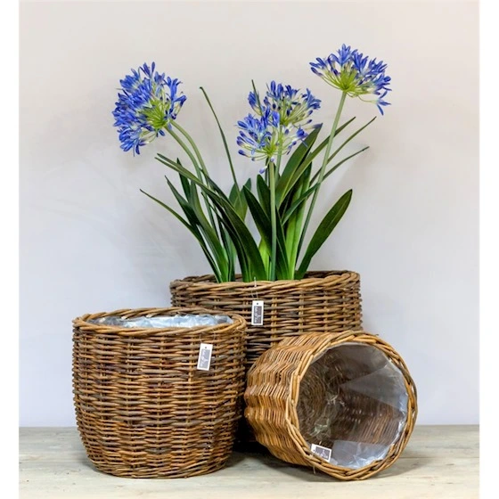 Mand apron d28h27cm bruin sfeer, Floran, tuincentrumoutlet.com