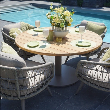Mango low diningtafel met 6 Canazei stoelen - afbeelding 3
